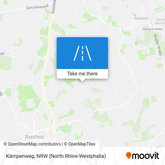 Kämpenweg map