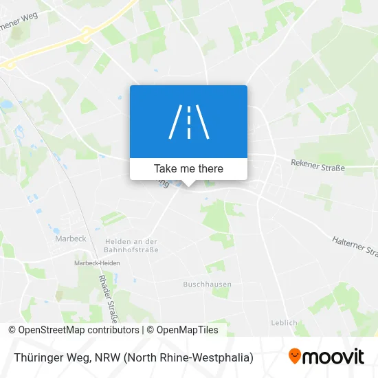 Thüringer Weg map