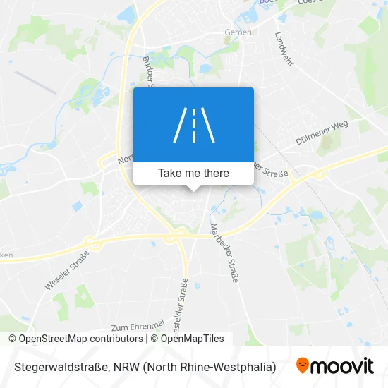 Карта Stegerwaldstraße