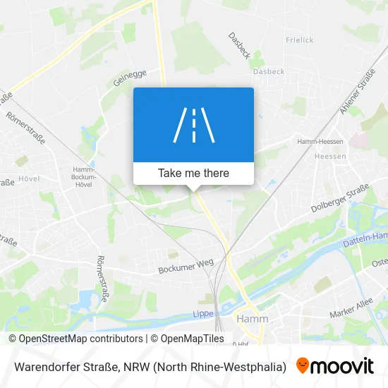 Карта Warendorfer Straße