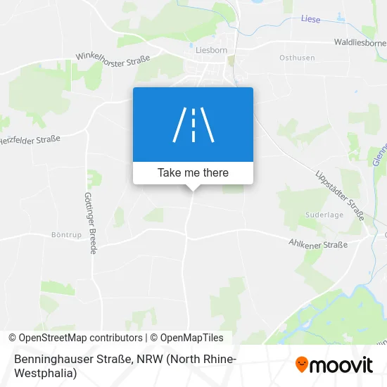 Карта Benninghauser Straße