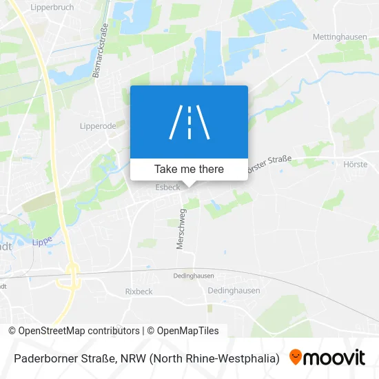 Карта Paderborner Straße