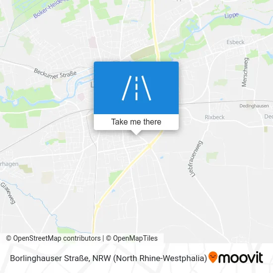 Карта Borlinghauser Straße