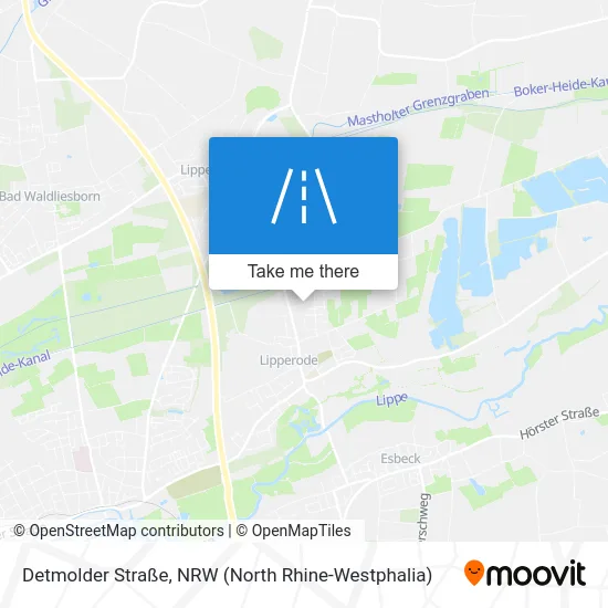 Карта Detmolder Straße