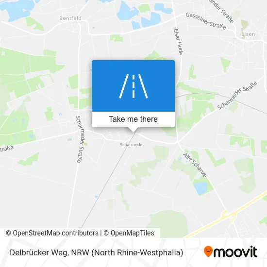 Карта Delbrücker Weg