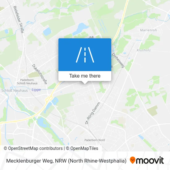 Карта Mecklenburger Weg