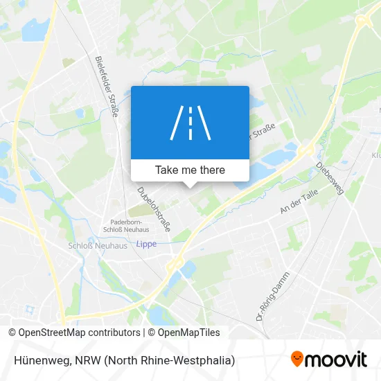 Hünenweg map