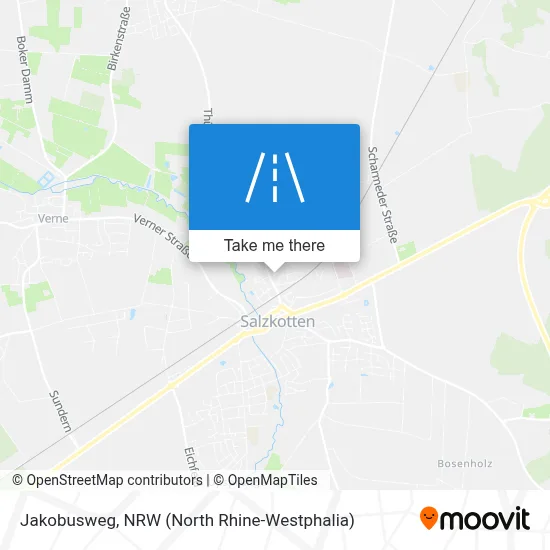 Jakobusweg map