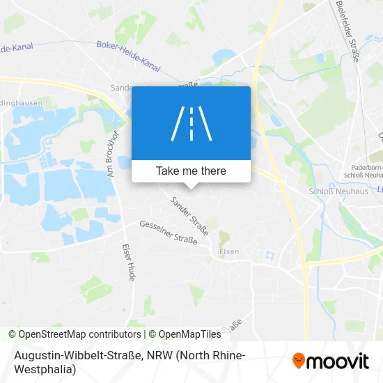 Карта Augustin-Wibbelt-Straße