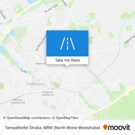 Карта Tempelhofer Straße