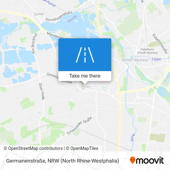 Карта Germanenstraße