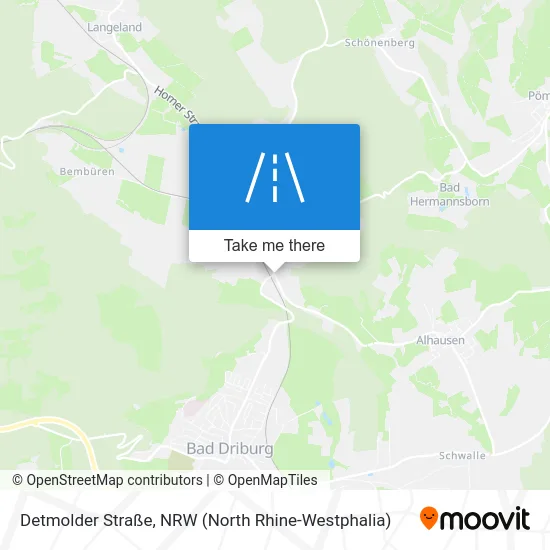 Карта Detmolder Straße