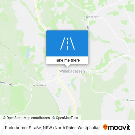 Карта Paderborner Straße