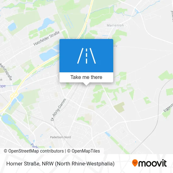 Карта Horner Straße