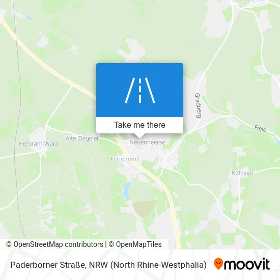 Карта Paderborner Straße