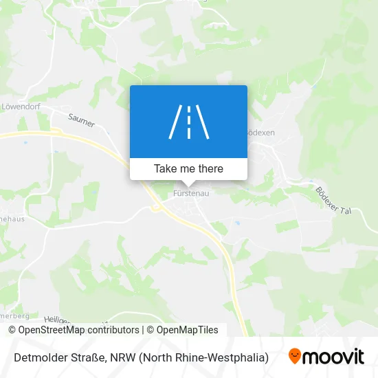 Карта Detmolder Straße