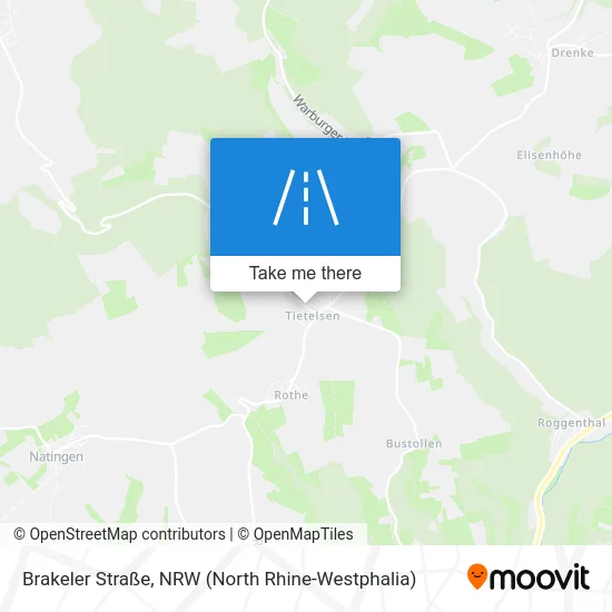 Карта Brakeler Straße