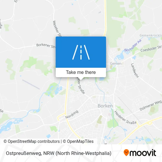 Карта Ostpreußenweg