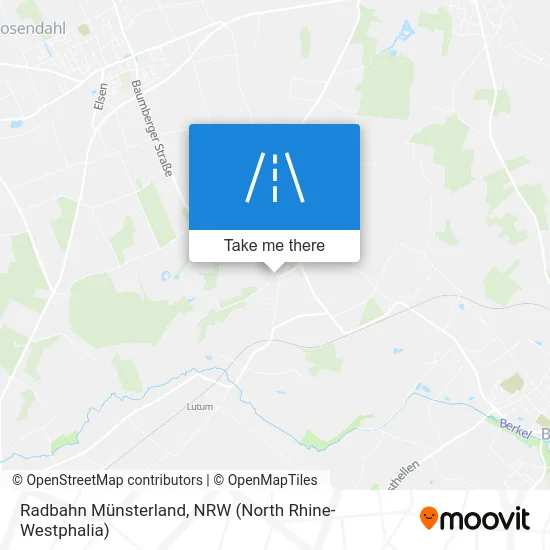 Карта Radbahn Münsterland