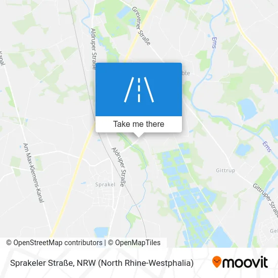Карта Sprakeler Straße