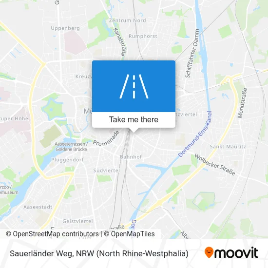 Карта Sauerländer Weg