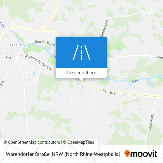 Карта Warendorfer Straße