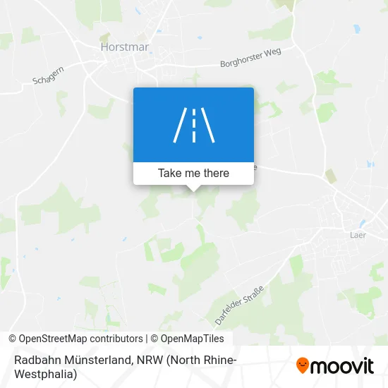 Карта Radbahn Münsterland