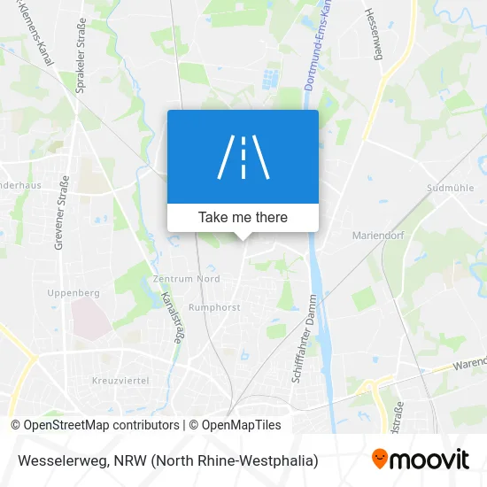 Wesselerweg map