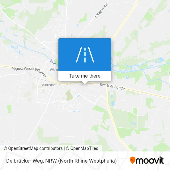 Delbrücker Weg map