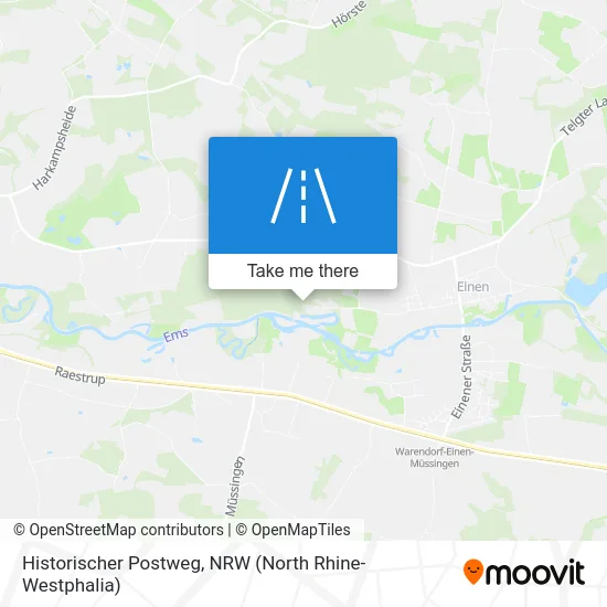 Historischer Postweg map