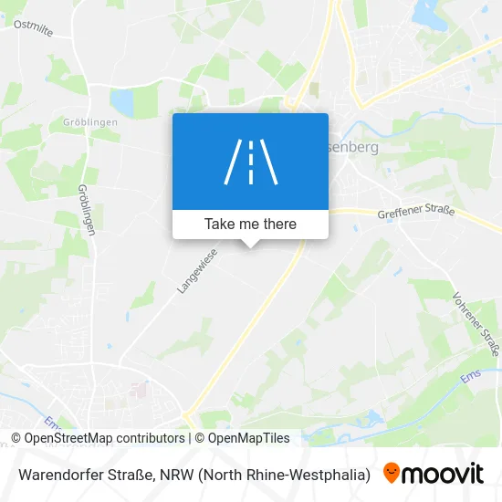 Карта Warendorfer Straße
