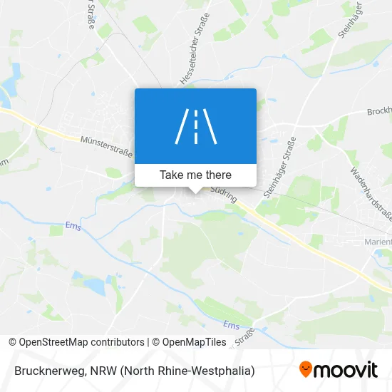 Brucknerweg map