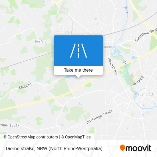 Карта Diemelstraße