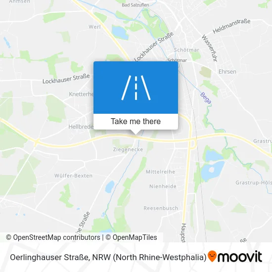 Карта Oerlinghauser Straße