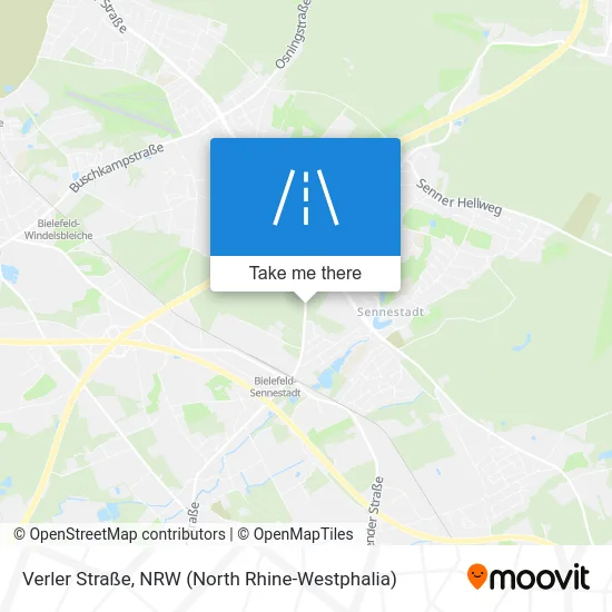 Карта Verler Straße