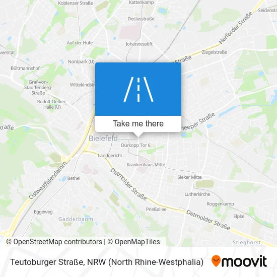 Карта Teutoburger Straße