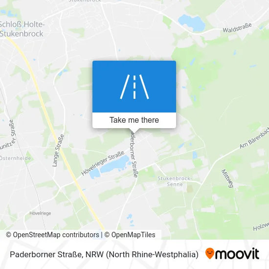 Карта Paderborner Straße