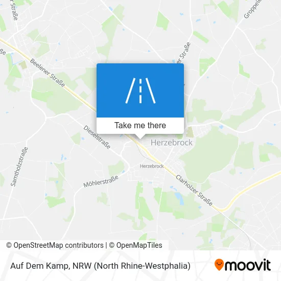 Карта Auf Dem Kamp