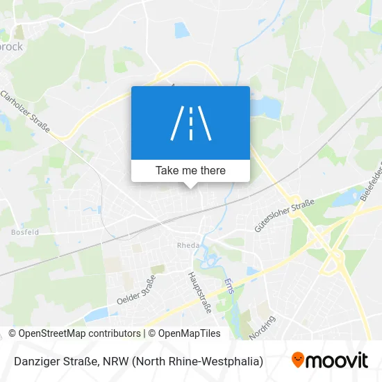 Карта Danziger Straße