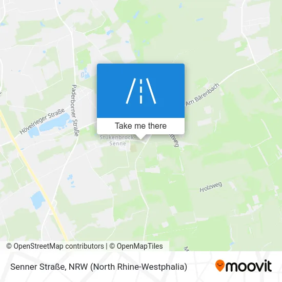 Карта Senner Straße