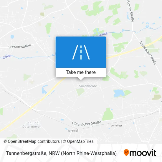 Карта Tannenbergstraße