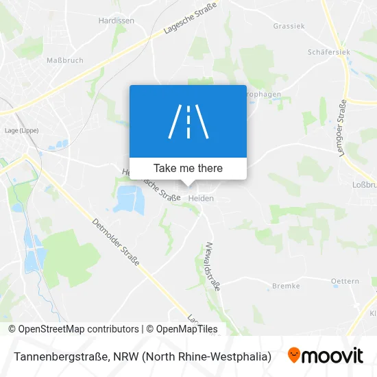 Tannenbergstraße map