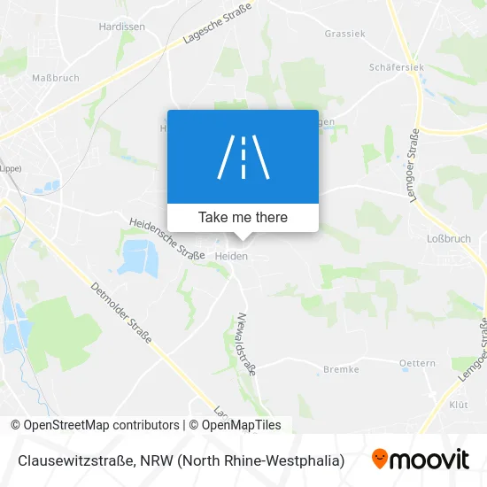 Карта Clausewitzstraße