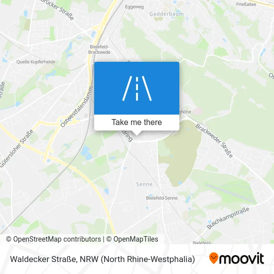 Карта Waldecker Straße