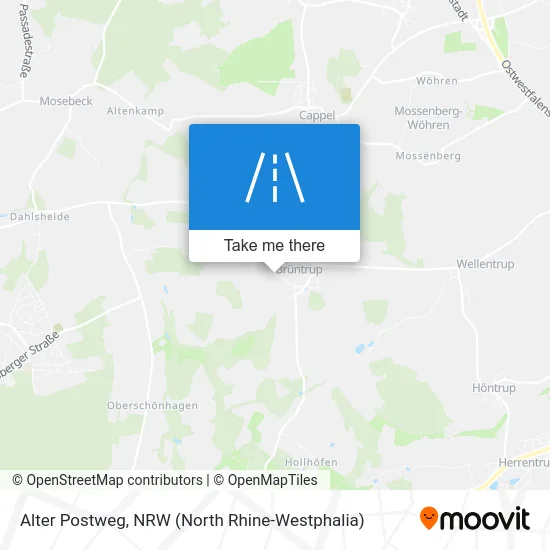 Карта Alter Postweg