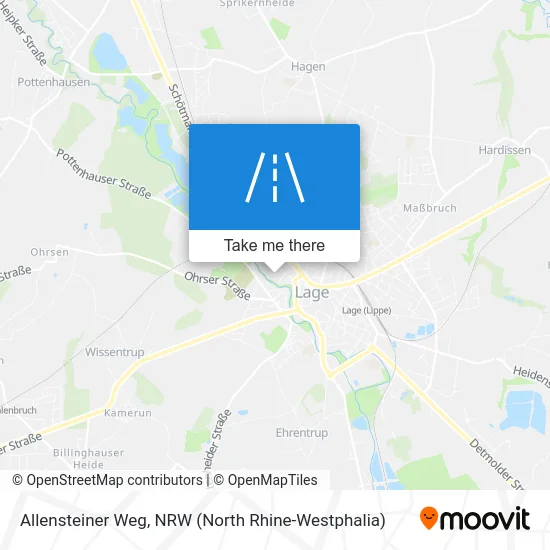 Карта Allensteiner Weg