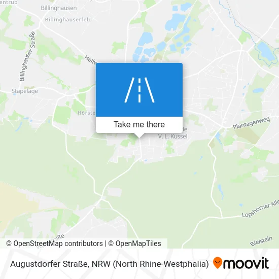 Карта Augustdorfer Straße