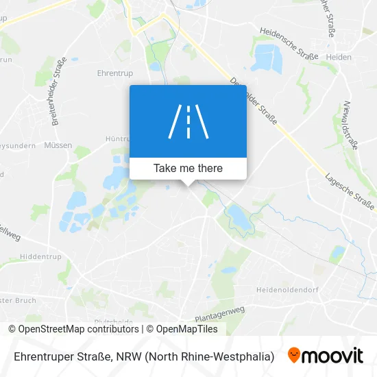 Карта Ehrentruper Straße