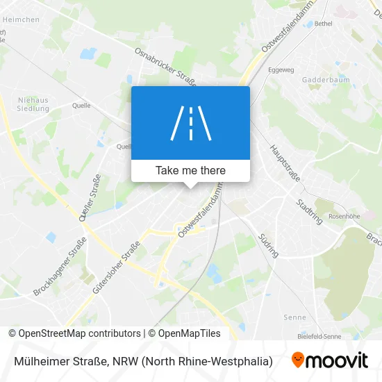 Карта Mülheimer Straße