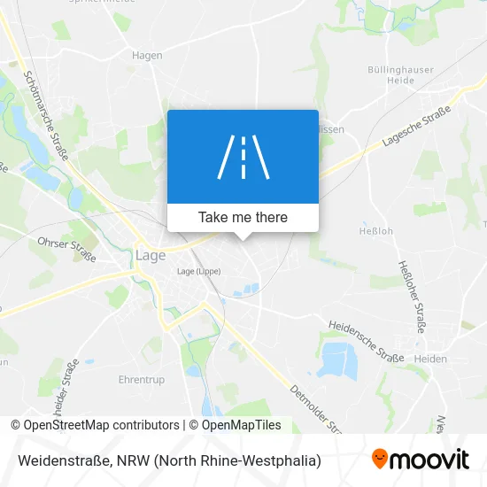 Карта Weidenstraße